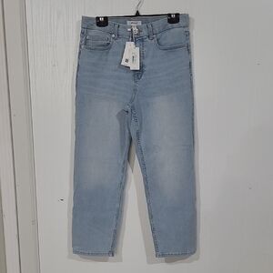 Spanx Womens Redefine Slim Straight High Waist SlimSmart Lt Blue Jeans Sz 14 NWT